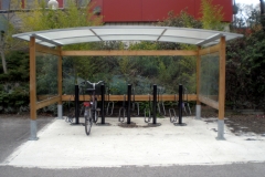 Abri vélo en bois VELPRO BOIS avec support vélos CITY C2