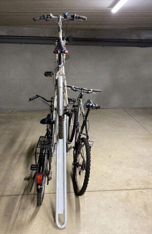 Toboli Support Vélo pour 3 Vélos Béquille Pied Acier galvanisé Usage  Intérieur et Extérieur Garage