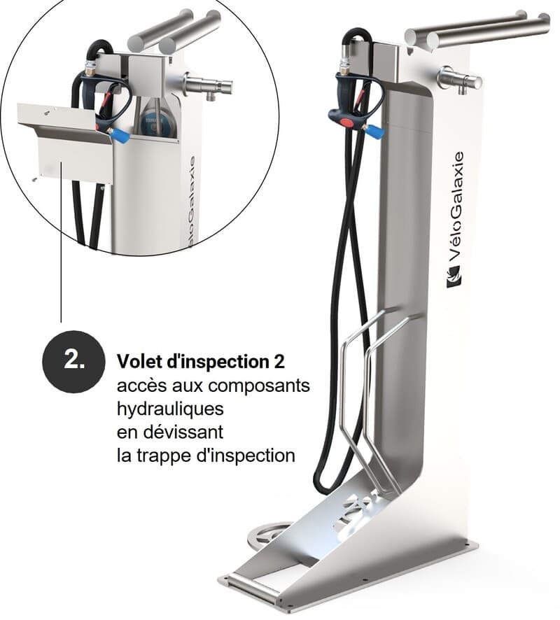 Boitier acces direct pour inspection 1 Comment Choisir sa Station de Lavage Vélo avec Vélo Galaxie